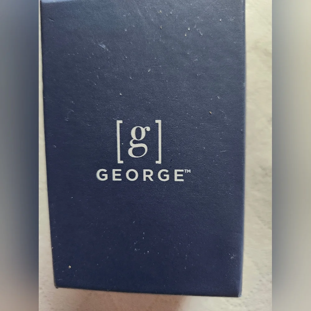 George NEW Classic White Dial Watch with Brown Strap UNISEX